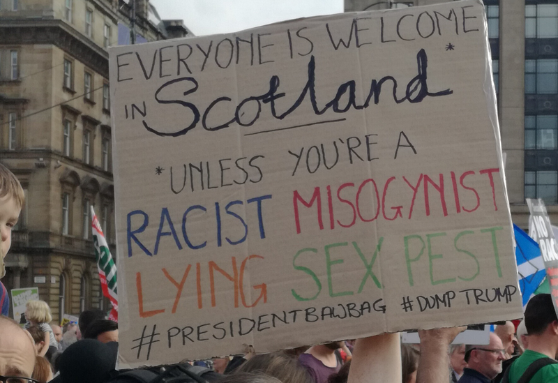 Illustration for article titled Scottish anti-Trump photo dump (long and comprehensive!)